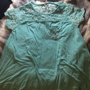 Teal pretty t-shirt